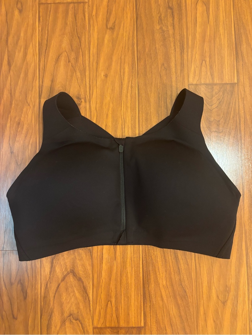 Lululemon Enlite Black Front-Zip Sports Bra Womens 38DD